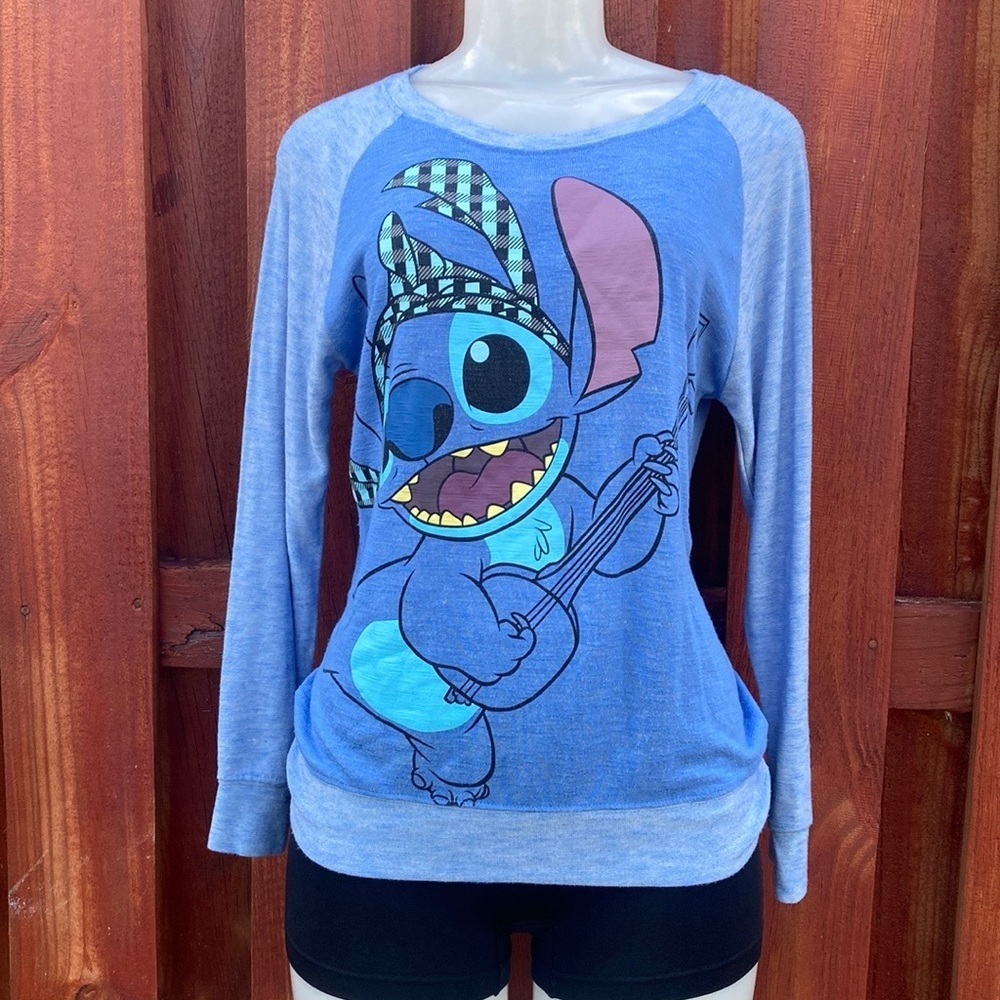 Disney Parks Authentic Stitch Long Sleeve Top Size S